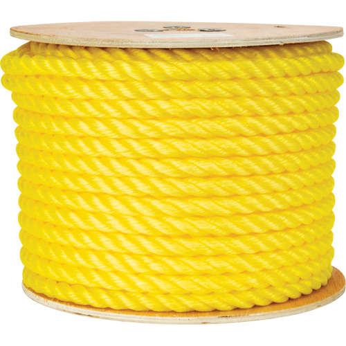 5/8" Braided Yellow Rope, Polypropylene, 200'