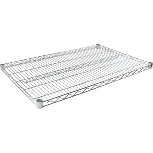 Standard-Duty Chromate Wire Shelf, 36" W x 18" D, 500 lbs. Capacity