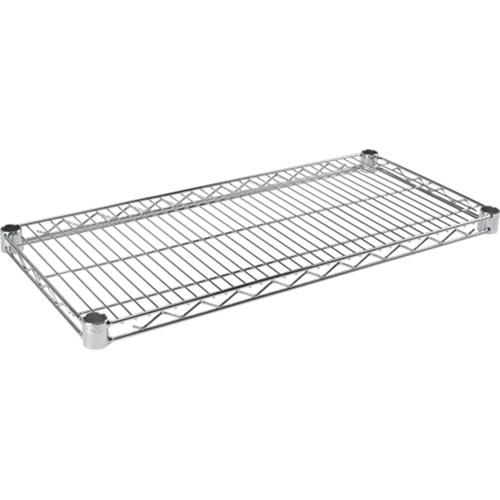Standard-Duty Chromate Wire Shelf, 36" W x 14" D, 500 lbs. Capacity