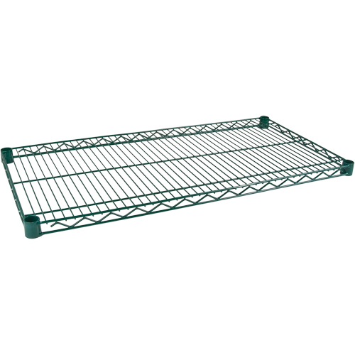 Shelf for Heavy-Duty Green Epoxy Finish Wire Shelving, 30" W x 14" D, 800 lbs. Capacity