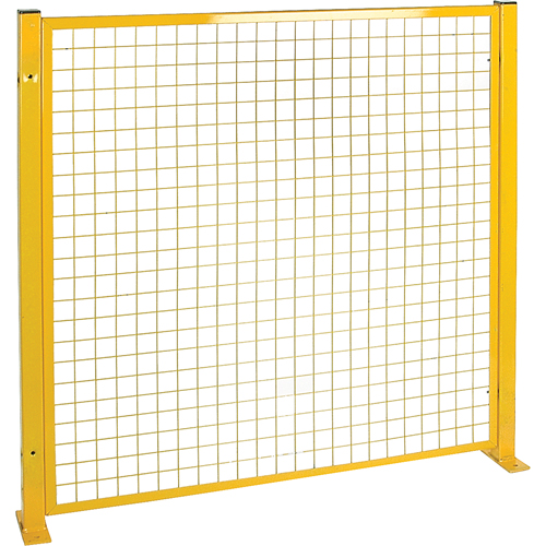 Mesh Style Perimeter Guard, 4' H x 4' W, Yellow