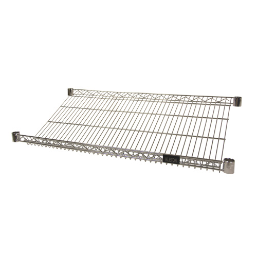 Wire Slanted Shelf, 18" W x 36" D, 400 lbs. Capacity