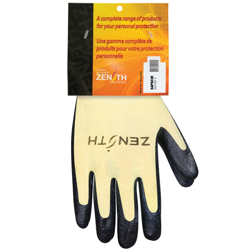 Superior Grip Cut-Resistant Gloves, Size 8, 13 Gauge, Foam Nitrile Coated, Aramid Shell, ANSI/ISEA 105 Level 3/EN 388 Level 5