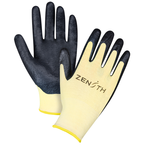 Superior Grip Cut-Resistant Gloves, Size 2X-Large/11, 13 Gauge, Foam Nitrile Coated, Aramid Shell, ANSI/ISEA 105 Level 3/EN 388 Level 5