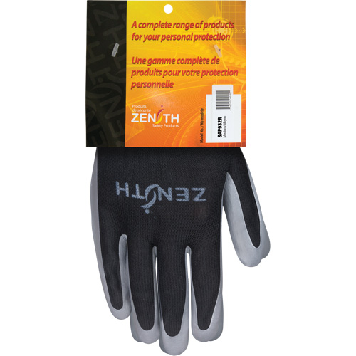 Premium Comfort Coated Gloves, 8/Medium, Nitrile Coating, 13 Gauge, Polyester Shell