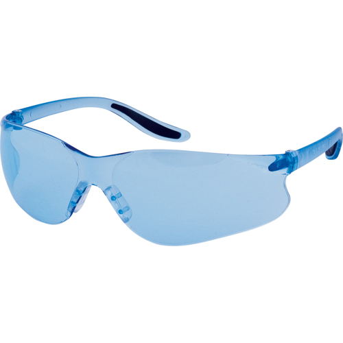 Z500 Series Safety Glasses, Blue Lens, Anti-Scratch, ANSI Z87+/Meets/Exceeds CSA Z94.3