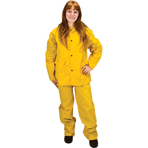 RZ100 Rain Suit, Polyester/PVC, Small, Yellow