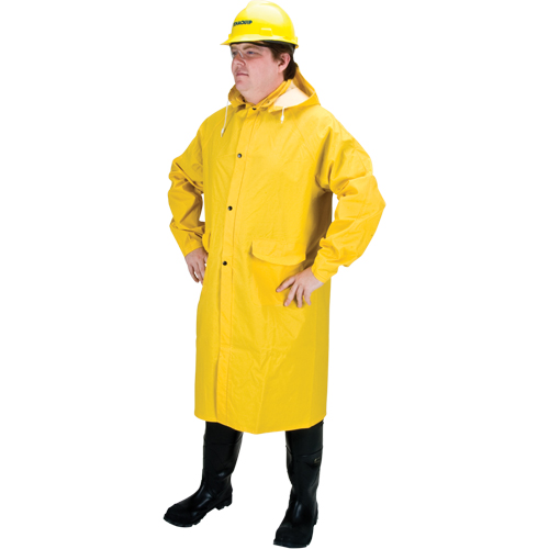 RZ200 Long Rain Coat, Polyester, Small, Yellow