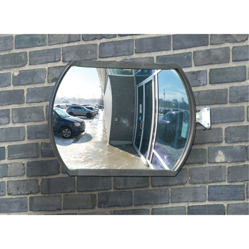 Roundtangular Convex Mirror with Telescopic Arm