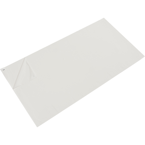 Clean Room Matting, 1.57 mils Thick, 3' W, 3-3/4' L x White