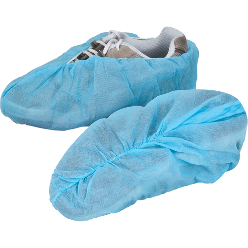 Shoe Covers, Large, Polypropylene, Blue