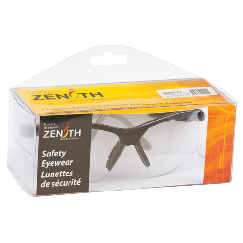 Z1600 Safety Glasses, Clear Lens, Anti-Scratch, Meets/Exceeds CSA Z94.3
