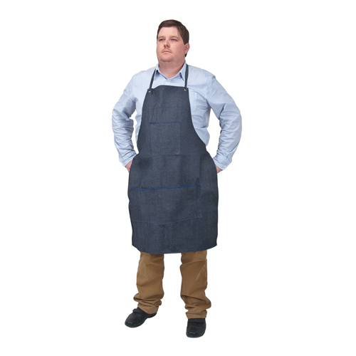 Apron, Cotton, 38" L x 28" W, Blue