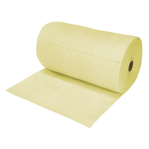 Premium Fine Fiber Sorbent Pads, Heavyweight, 150' L x 30" W, 50 gal. Absorbancy