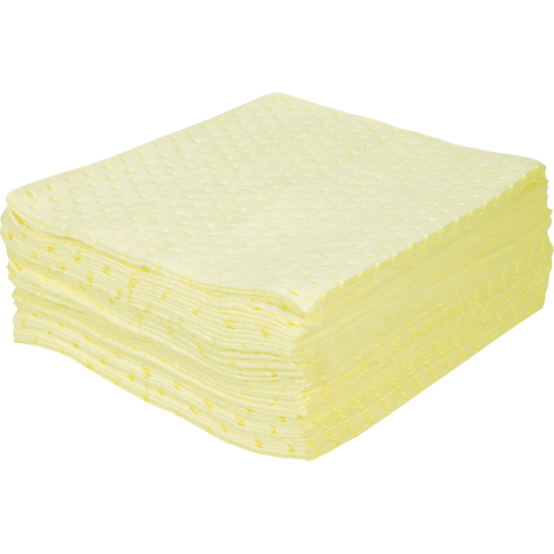 Premium Bonded Sorbent Pads, Hazmat, 15" x 17", 25 gal. Absorbancy