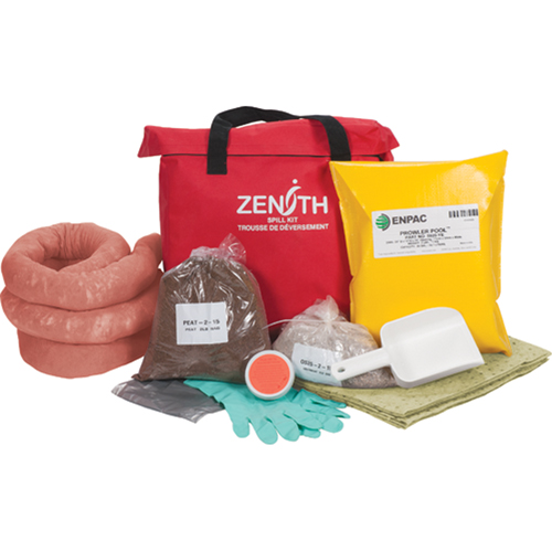 Western Canada Spill Kit, Hazmat, Bag, 17 US gal. Absorbancy