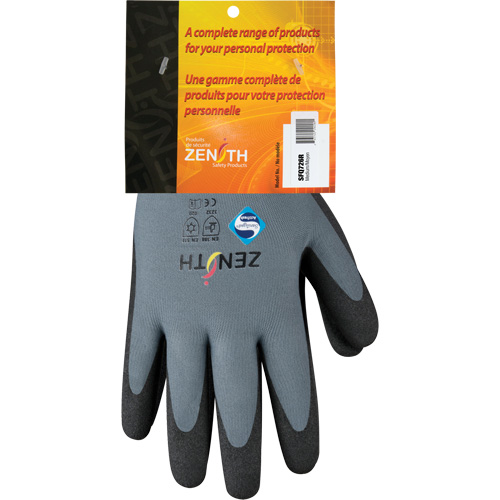 ZX-30° Premium Coated Gloves, 8/Medium, PVC Coating, 15 Gauge, Nylon Shell