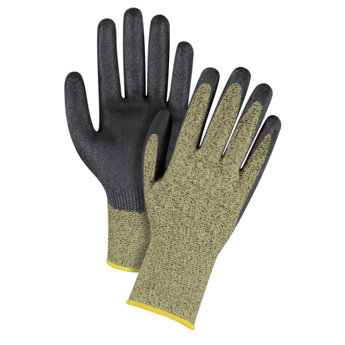 Breathable Coated Gloves, Size 6/X-Small, 13 Gauge, Foam Nitrile Coated, Aramid Shell, ASTM ANSI Level A6
