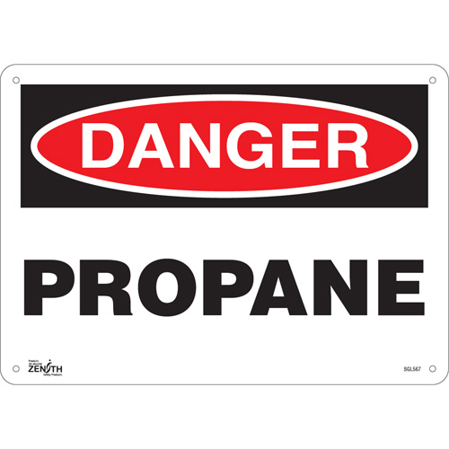 "Propane" Sign, 10" x 14", Plastic, English