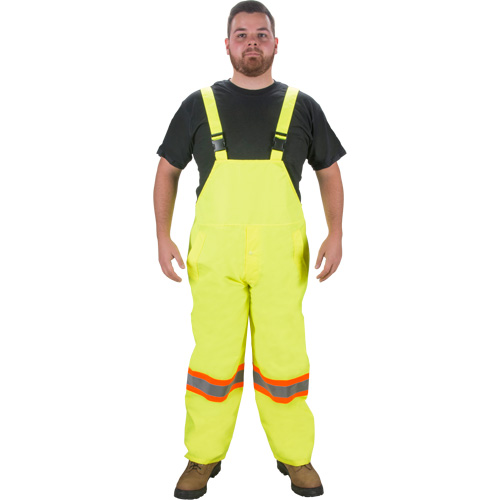 RZ1000 Rain Bib Pants, Polyester, Small, High Visibility Lime-Yellow