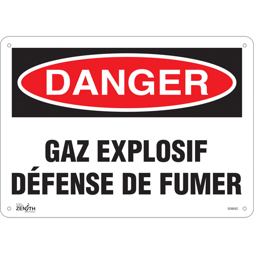 "Défense De Fumer" Sign, 10" x 14", Aluminum, French