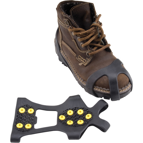 Anti-Slip Spark-Proof Ice Cleats, Brass, Stud Traction, Large