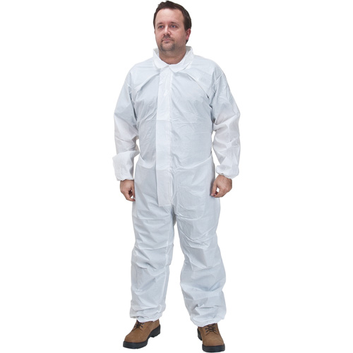 Premium Coveralls, Small, White, Microporous