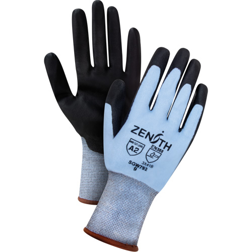 Ultimate Dexterity Cut-Resistant Gloves, Size Small, 18 Gauge, Polyurethane Coated, HPPE Shell, ASTM ANSI Level A2/EN 388 Level B