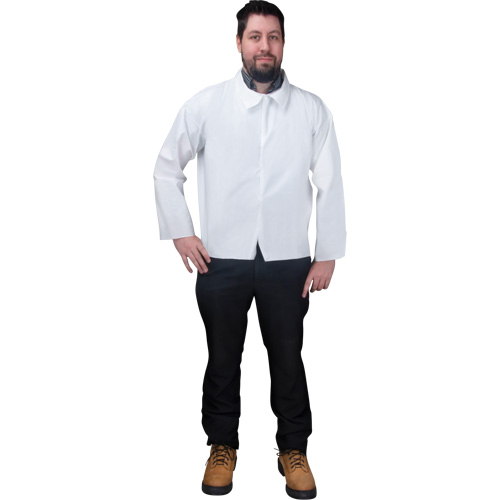 Disposable Shirt, Microporous, Medium, White