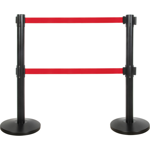 Dual Belt Crowd Control Barrier