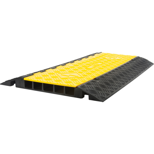 Polyurethane Cable Protector, 5 Channels, 35.43" L x 19.69" W x 2" H