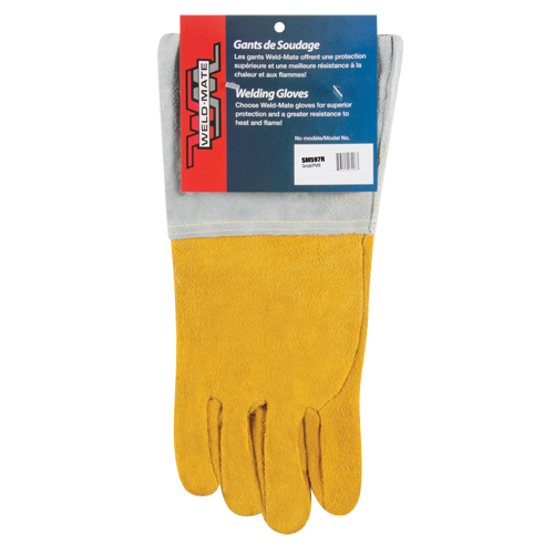 Superior Fit TIG Welding Gloves, Split Deerskin, Size Small