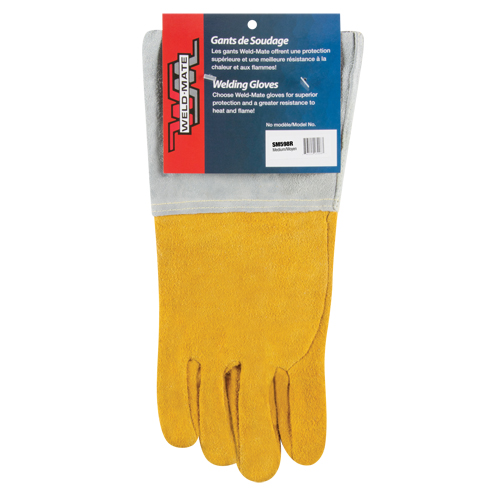 Superior Fit TIG Welding Gloves, Split Deerskin, Size Medium
