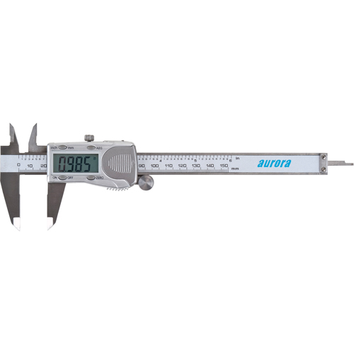 Electronic Digital Calipers, 0.001" (0.03 mm) Resolution, 0 - 6" (0 - 152 mm) Range