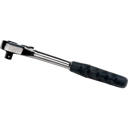 Quick-Release Rubber Grip Ratchet Wrench, 3/8" Drive, Rubber Handle