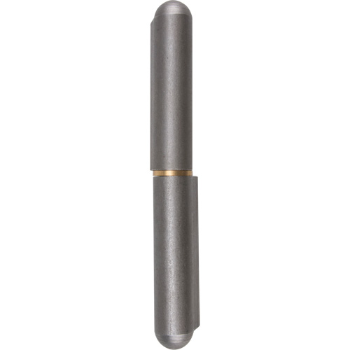 Weld-On Hinge, 0.906" Dia. x 7.874" L, Mild Steel w/Fixed Steel Pin
