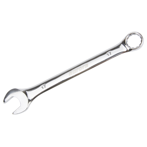 Combination Wrench, 12 Point, 17 mm, Chrome Finish