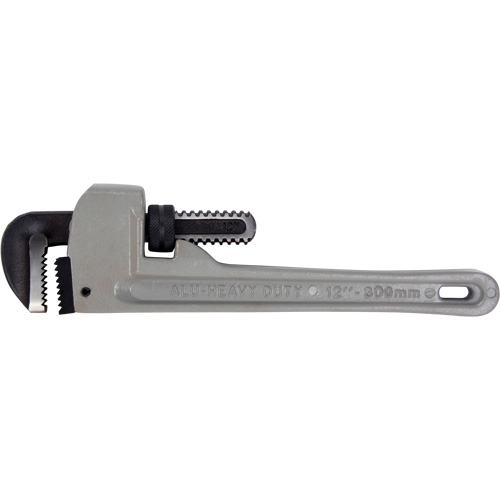 Pipe Wrench, 2" Jaw Capacity, 12" Long, Ergonomic Handle