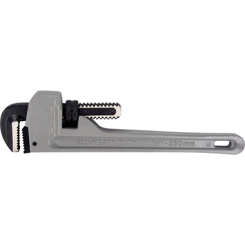 Pipe Wrench, 2" Jaw Capacity, 14" Long, Ergonomic Handle