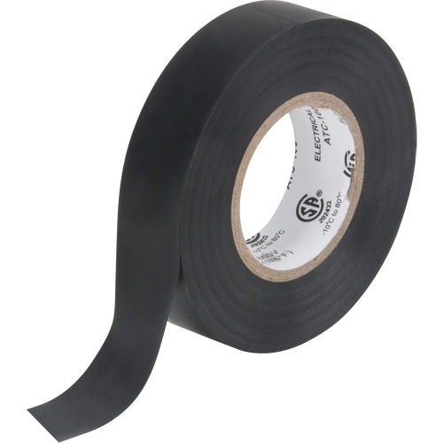Electrical Tape, 19 mm (3/4") x 18 M (60'), Black, 7 mils
