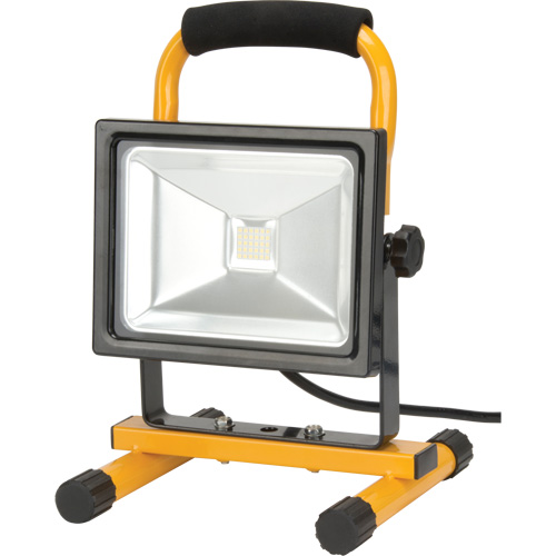 Portable Work Light, LED, 20 W, 2500 Lumens, Aluminum Housing
