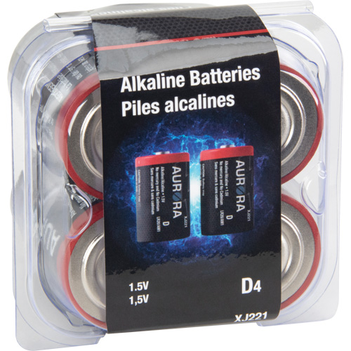 Industrial Alkaline Batteries, D, 1.5 V